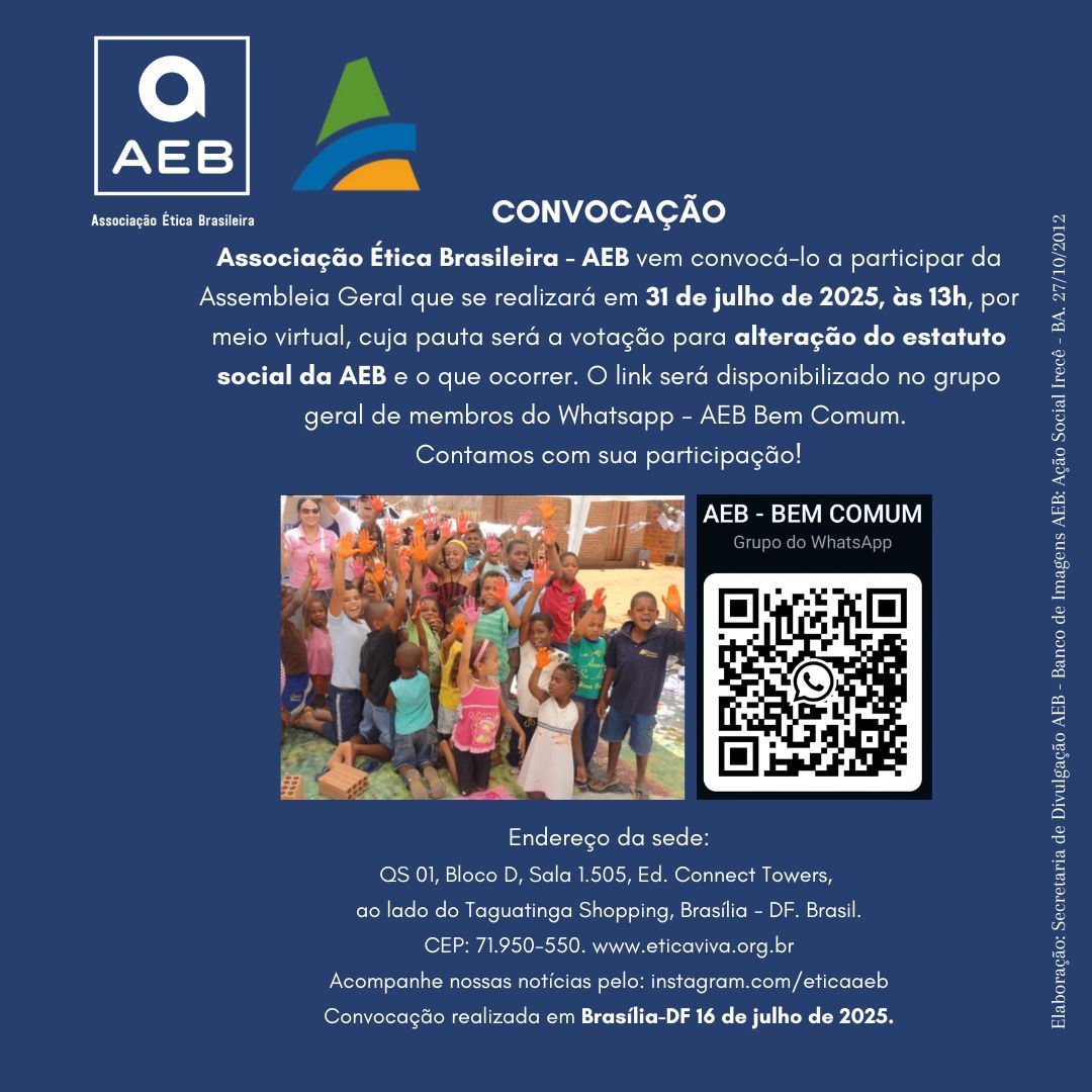 Convocação institucional da AEB